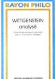 Wittgenstein analys&eacute;